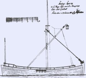 Seitenriss der 1807 gebauten ersten