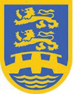  Unter den beiden schleswigschen Löwen zeigt das Wappen des BDN eine Brücke. Sie steht für den Wunsch, als Bindeglied von Deutsch und Dänisch im Grenzland zu wirken 