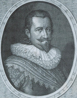  Christian IV. 1629 auf einem Stich von Simon de Passe 