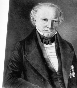 Erster Präsident der Gesellschaft war der Rechtsgelehrte Niels Nicolaus Falck (1784-1850) 