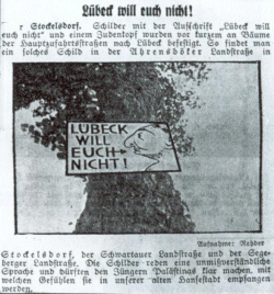 Lübecker "Volksbote" am 23.Juni 1935
