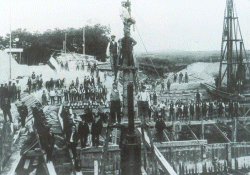 Hafenausbau in Meldorf 1910