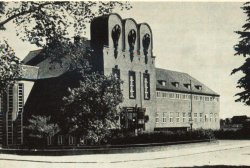Außenansicht des Nissenhauses 1937