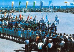 Abschlußfeier der Segelolympiade in Schilksee 1972