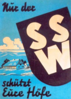 Plakat des Südschleswigschen Wählerverbandes zur Landtagswahl 1950 
