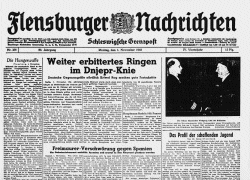 Flensburger Nachrichten vom 1. November 1943
