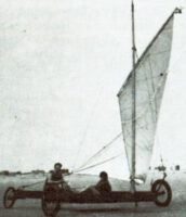 Die ersten Versuche, auf dem Strand von St.Peter-Ording zu segeln in den 1920er Jahren