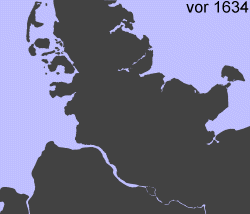 Küstenlinie vor 1634