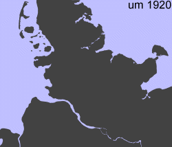 Küstenlinie um 1920