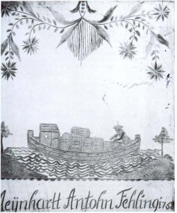 Das Bild des beladenen Stecknitzkahns von 1758 gibt einen guten Eindruck, wie Waren in der frühen Neuzeit transportiert wurden
